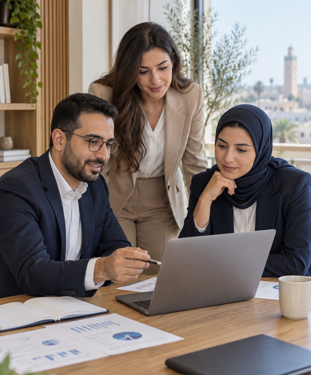 L’équipe Ideal Consulting en rendez-vous avec des clients