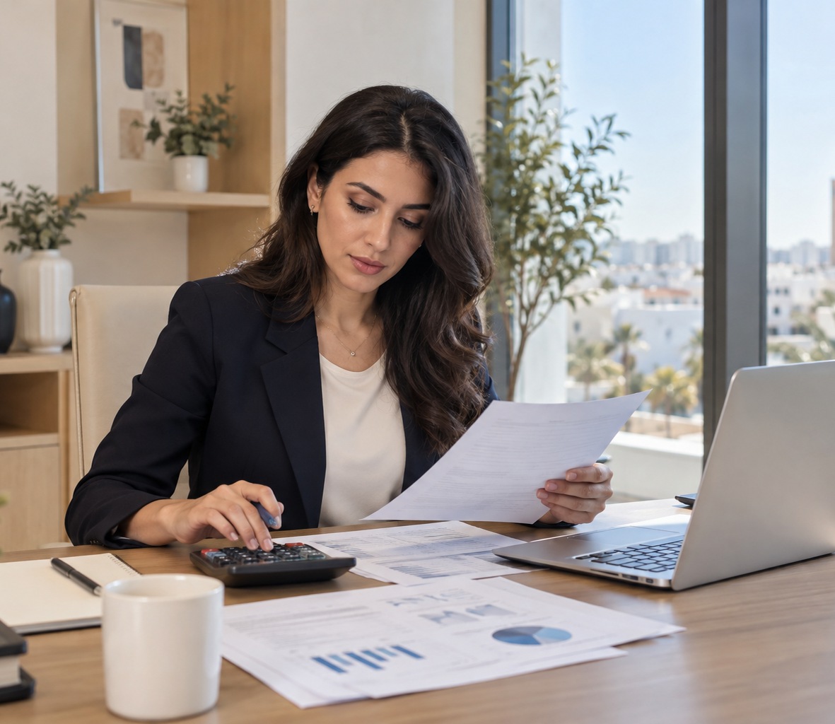 Conseiller fiscal préparant une déclaration fiscale
